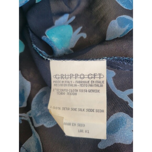 RARE Emanuel Ungaro Paris Gruppo GFT 100% Silk Chiffon Wrap Evening Jacket Sz 40 - Picture 7 of 14